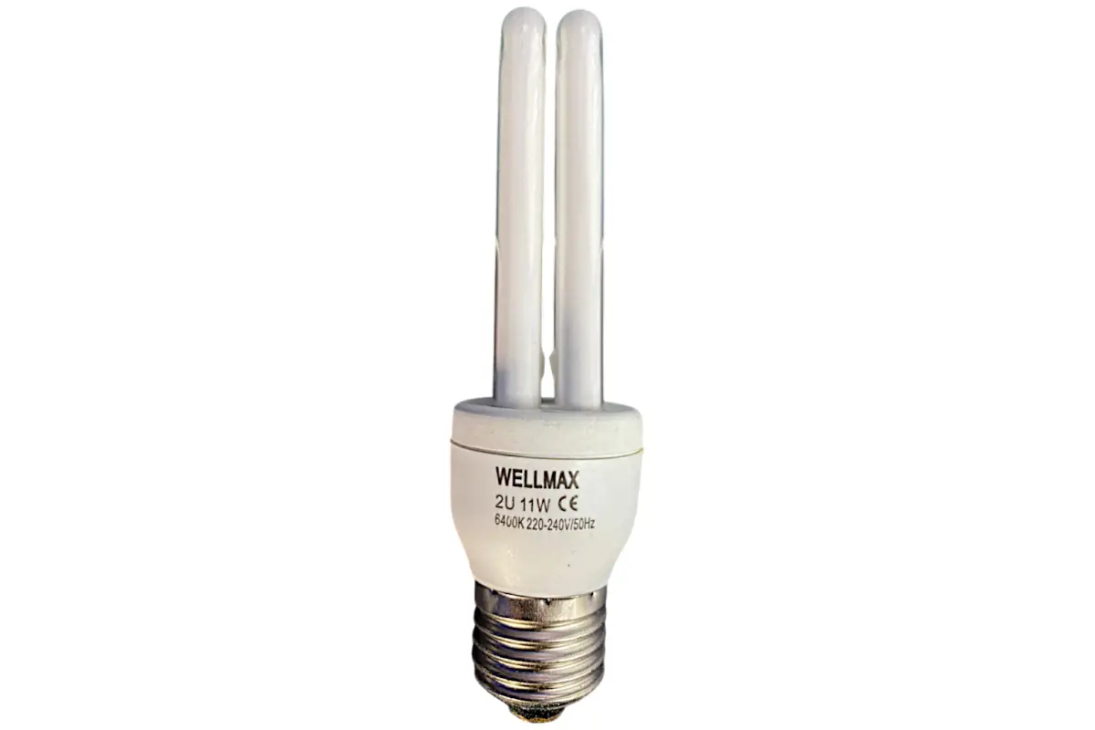 Лампа энергосберегающая  11Вт 220В Е27 6400К 2U WELLMAX