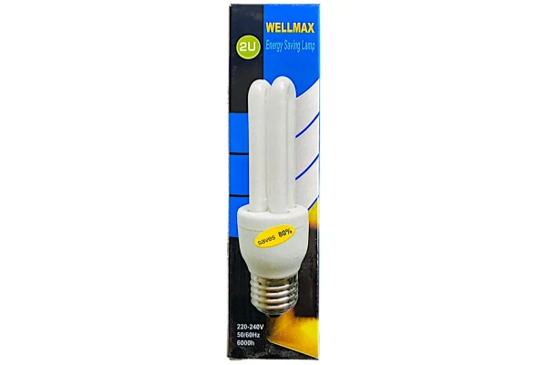 Лампа энергосберегающая  11Вт 220В Е27 6400К 2U WELLMAX