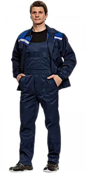 Костюм летний "Профессионал-2" куртка+п/к  р.60-62/170-176  тк.синий  Союзснаб