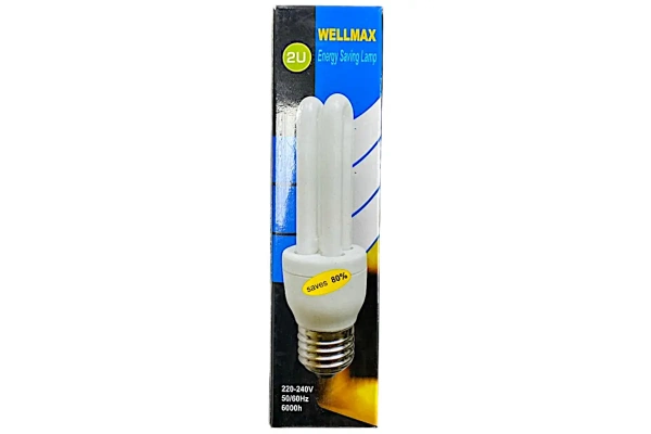 Лампа энергосберегающая  11Вт 220В Е27 4100К 2U WELLMAX