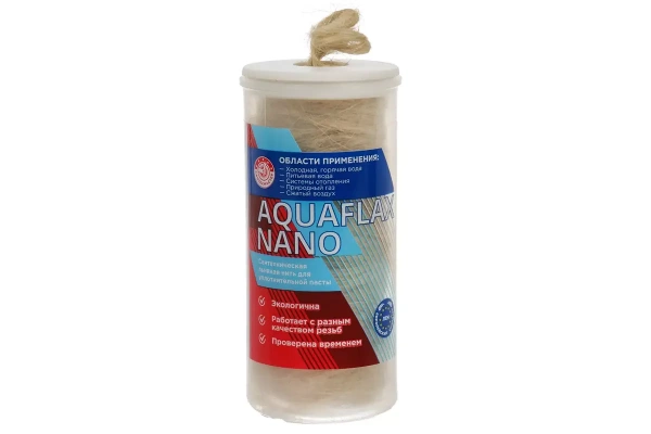 Лен сантехнический   40 гр нить стакан nano Aquaflax 