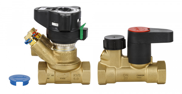 Комплект клапанов Ду-40 Ру-16 MSV-S (запорный) 003Z4015 + Ду-40 Ру-16 MVT (ручной-балансировочный) D