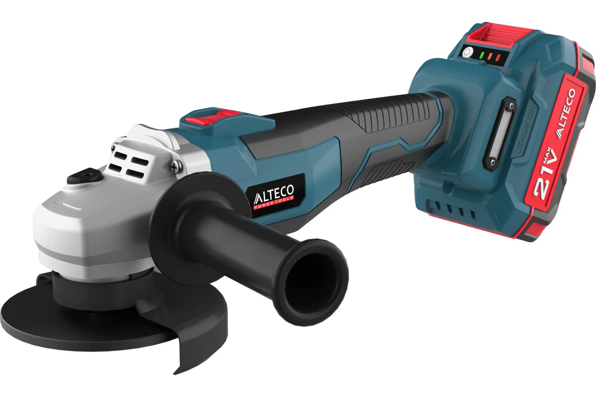 Шлифмашина угловая аккумуляторная ALTECO CAGB 18-125, 125 мм, бесщеточная,20В-4А, 8500об/мин