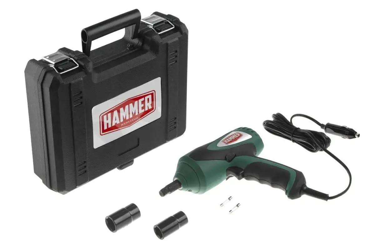 Гайковерт ударный HAMMER Flex  GWT380A 12B 80Вт 380Нм автомобильный в кейсе