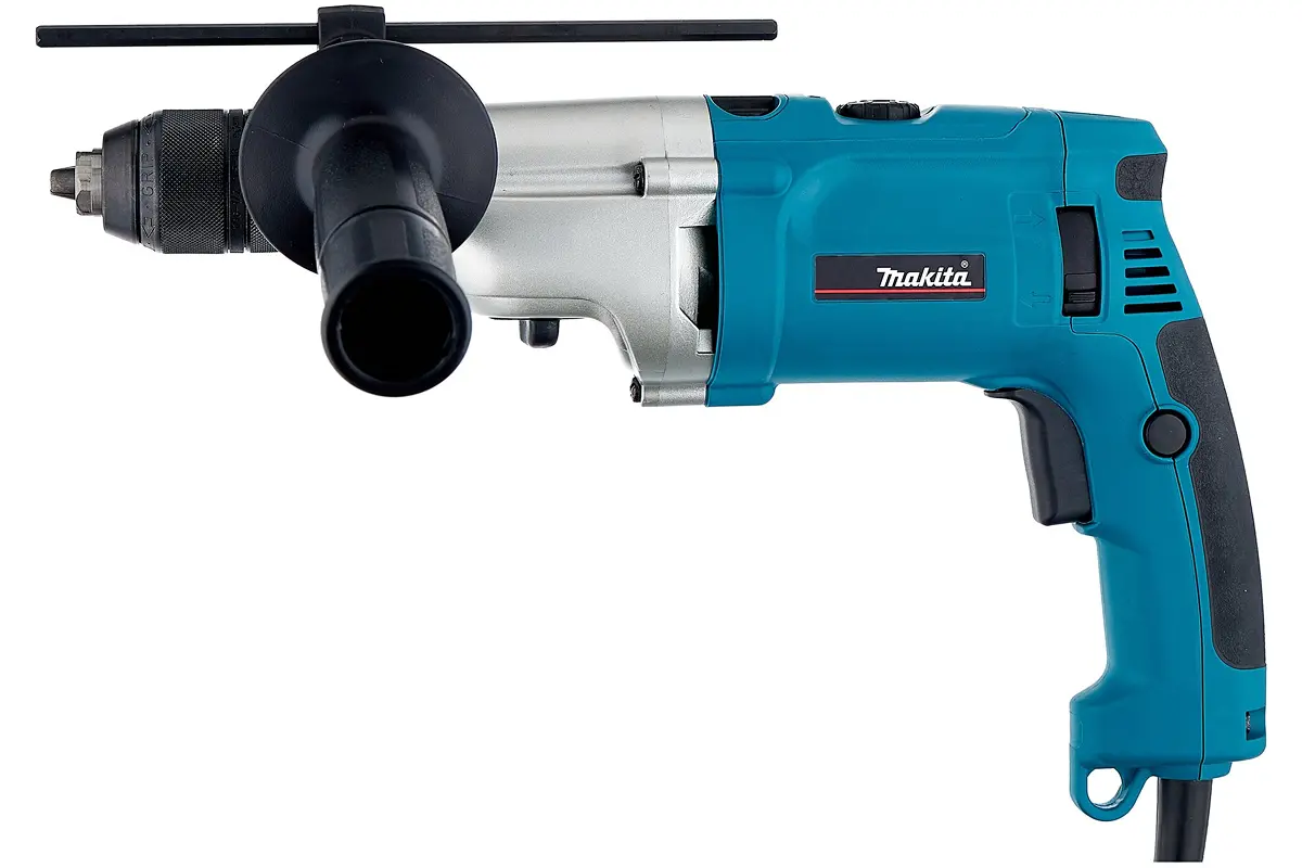 Дрель ударная Makita HP2071 1010Вт 1200-2900об/мин 13мм БЗП, бетон 20мм, 2 скорости, рукоятка (в под