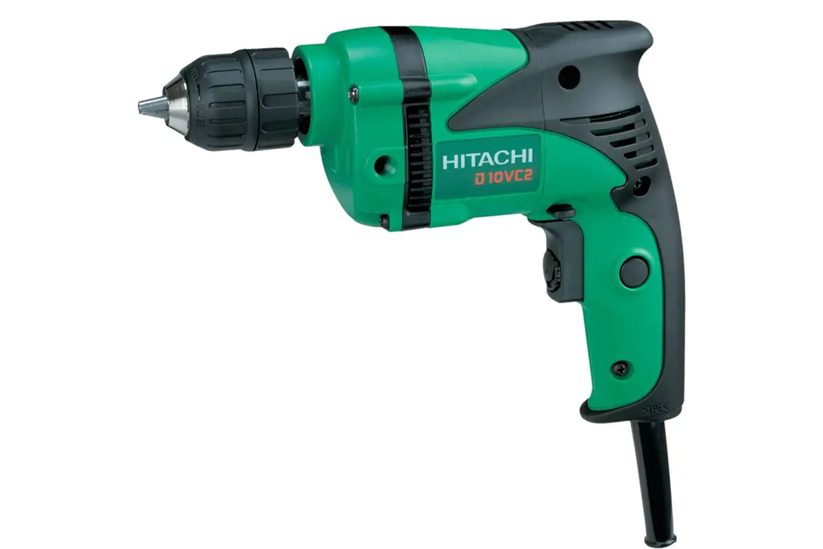 Дрель HITACHI D10VC2 460Вт, 10мм, БЗП, 0-2300 об/мин, реверс,