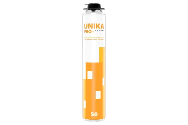 Пена монтажная профессиональная "UNIKA PRO +" 1000 мл, (от -10*С до +35*С)  всесезонная