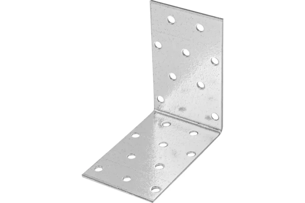 Угол крепежный равносторонний KUR  50х 80х 80х1,8мм
