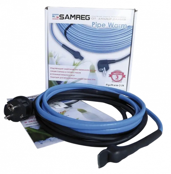 Секция нагревательная Samreg (кабель, комплект, 17Вт/м t=65С* 220В 7метров) Pipe Warm-7-119 
